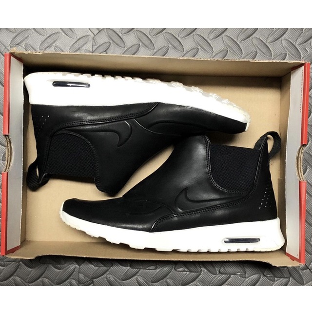 airmax Thea Mid Black Sail Leather ナイキ27