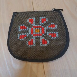 ステッチ刺繍付小銭入(コインケース)