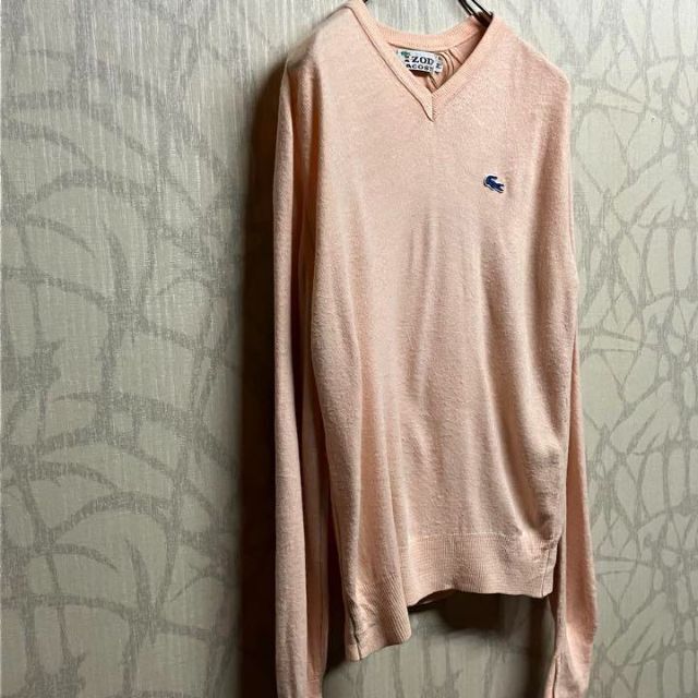 激レア】ラコステ ニット アイゾット 青ワニ 70s ピンク IZOD - ニット
