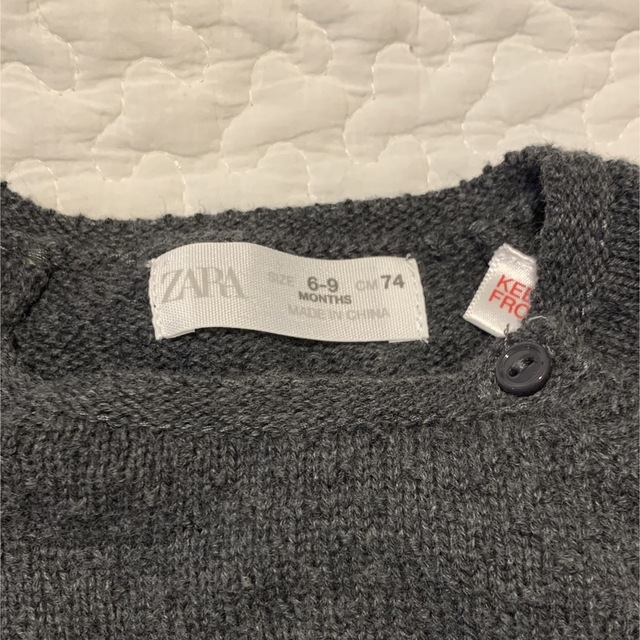 ZARA KIDS(ザラキッズ)の最終値下げ！ZARA BABY / テクスチャーセーター キッズ/ベビー/マタニティのベビー服(~85cm)(ニット/セーター)の商品写真