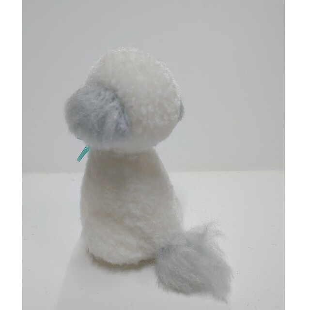 ホワイト　プードル　犬ぽんぽん　毛糸 ハンドメイドのぬいぐるみ/人形(その他)の商品写真