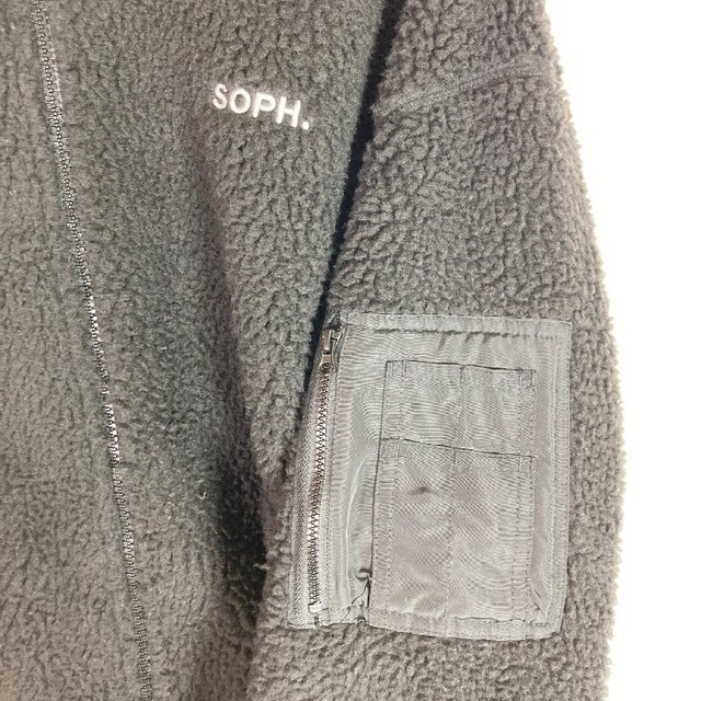GU(ジーユー)の★ジーユー×ソフ ペイズリー切替 ボアジャケット ブラック sizeL メンズのジャケット/アウター(その他)の商品写真