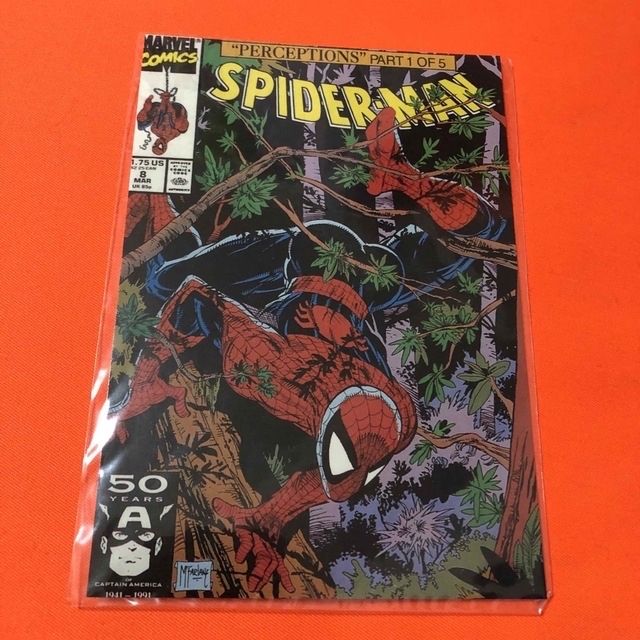 ２種　スパイダーマン　ポストカード　1997年頃購入　マーベル エンタメ/ホビーの漫画(アメコミ/海外作品)の商品写真