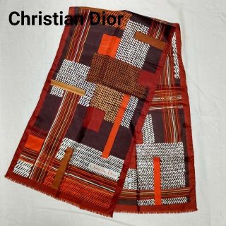 Christian Dior ディオール　　スカーフ　フランス製　オレンジ他