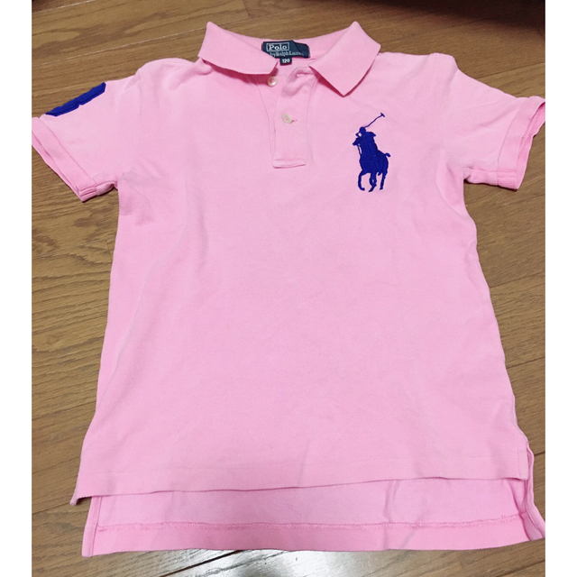 POLO RALPH LAUREN(ポロラルフローレン)の子ども用　ポロ　ポロシャツ　ピンク　120 キッズ/ベビー/マタニティのキッズ服男の子用(90cm~)(Tシャツ/カットソー)の商品写真