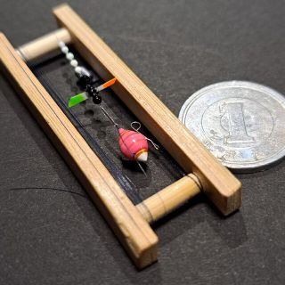 未調整、極小親ウキバラタナゴ釣りプロペラ仕掛け、100cmまで