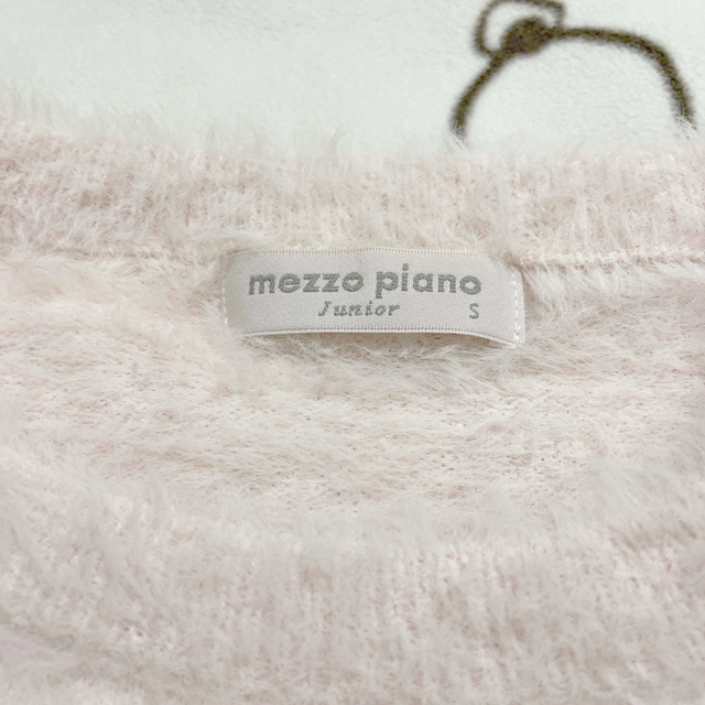 mezzo piano junior(メゾピアノジュニア)のmezzo piano junior  モヘアセーター　Sサイズ　美品 キッズ/ベビー/マタニティのキッズ服女の子用(90cm~)(ニット)の商品写真