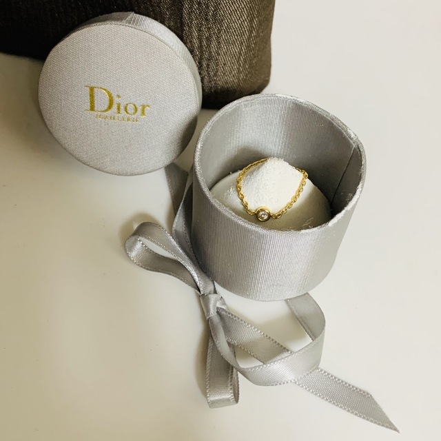 Dior(ディオール)のDior  ミミウィ　一粒　チェーン　リング レディースのアクセサリー(リング(指輪))の商品写真