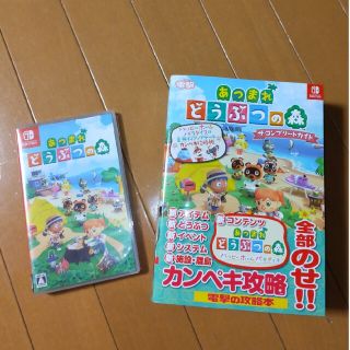 Nintendo Switch - あつまれどうぶつの森 ソフト、攻略本セットの ...