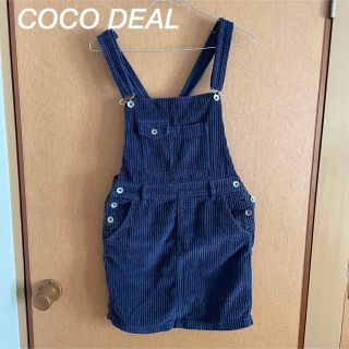 ココディール(COCO DEAL)のCOCO DEAL(ココディール) コーデュロイ　オーバーオール　ワンピース(ミニスカート)