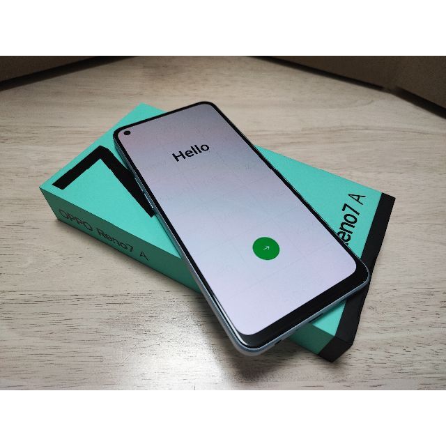 スマートフォン/携帯電話OPPO Reno7 A 128GB ブルー CPH2353 SIMフリー