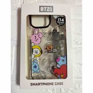 ビーティーイシビル(BT21)の値下げしました‼️新品未使用💜BT21 iPhone14proMaxケース(iPhoneケース)