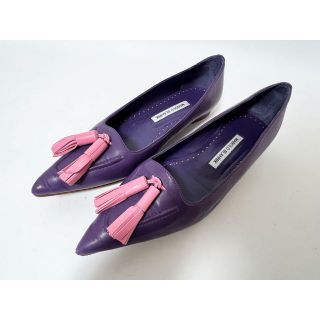 マノロブラニク(MANOLO BLAHNIK)のマノロブラニク レディース シューズ フラット パンプス サイズ：38(ハイヒール/パンプス)