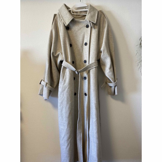 むらさき様専用willfully melton trench long coat レディースのジャケット/アウター(トレンチコート)の商品写真