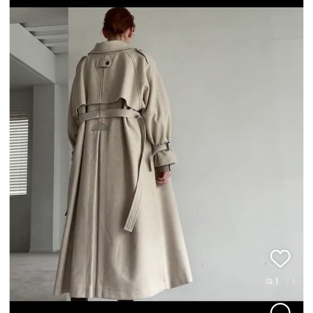 むらさき様専用willfully melton trench long coat レディースのジャケット/アウター(トレンチコート)の商品写真