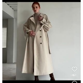 むらさき様専用willfully melton trench long coat(トレンチコート)