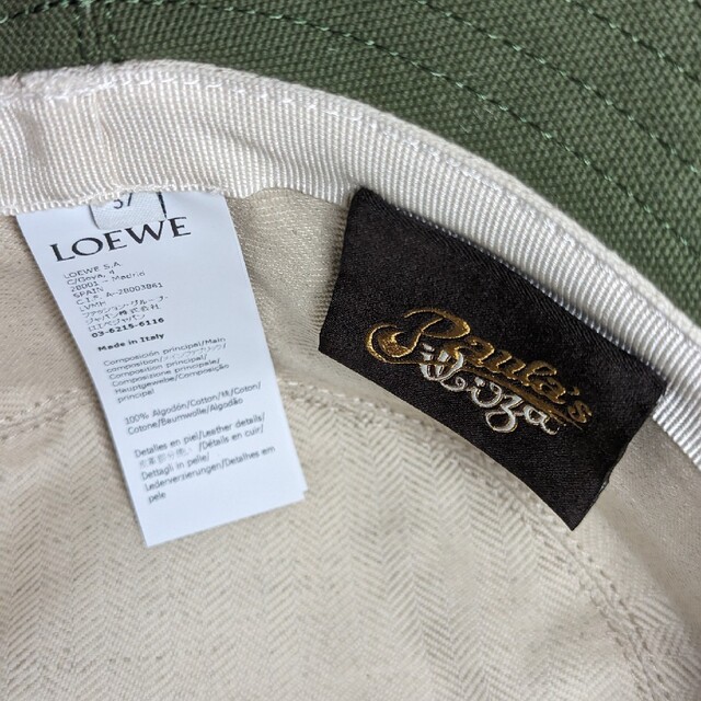 LOEWE(ロエベ)のloewe バケットハット　ロエベ　新品　グリーン　フィッシャーマンハット　57 レディースの帽子(ハット)の商品写真