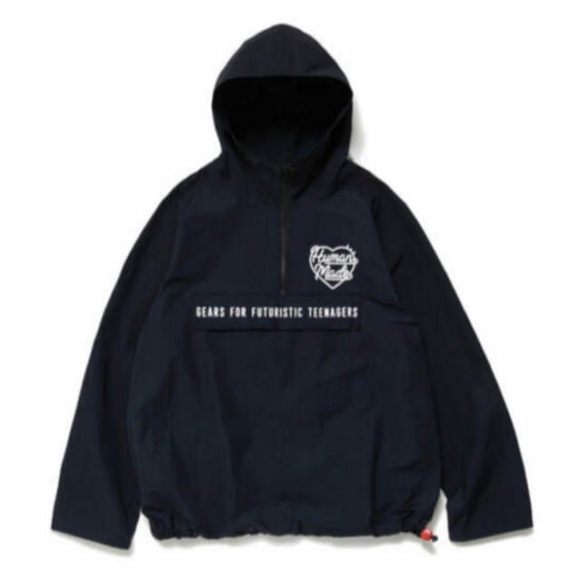 HUMAN MADE HALF-ZIP ANORAK NAVY XLサイズ