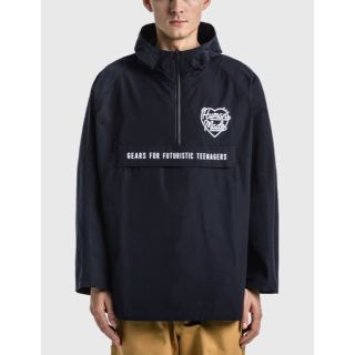 ヒューマンメイド(HUMAN MADE)のHUMAN MADE HALF-ZIP ANORAK NAVY XLサイズ (ナイロンジャケット)