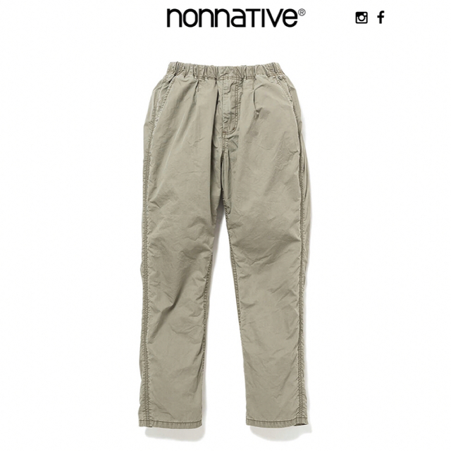 メンズnonnative DWELLER EASY PANTS COTTON 緑