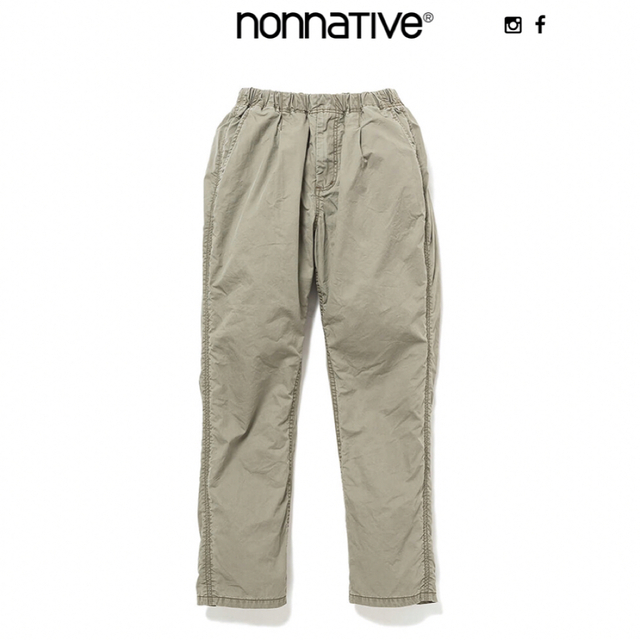nonnative(ノンネイティブ)のnonnative DWELLER EASY PANTS COTTON 緑 メンズのパンツ(ワークパンツ/カーゴパンツ)の商品写真