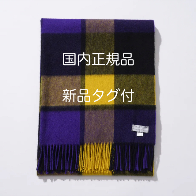 信頼】 Joshua ブロックチェック ストール ジョシュアエリス Ellis