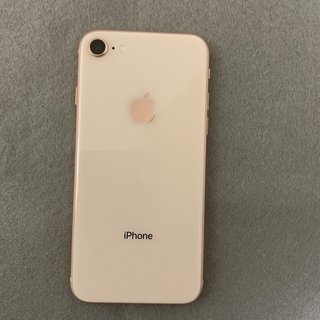 iPhone8 64GB ローズゴールド iFaceケース付 美品 商品の状態
