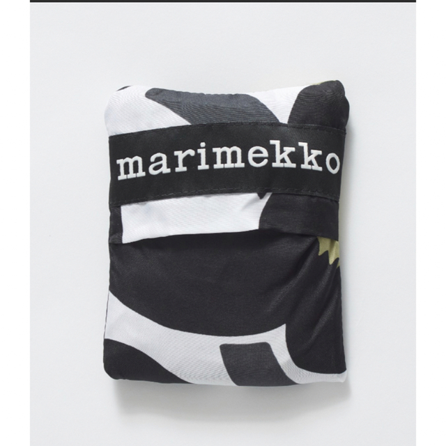 marimekko(マリメッコ)の新品未使用　マリメッコ marimekko エコバック　ブラック レディースのバッグ(エコバッグ)の商品写真