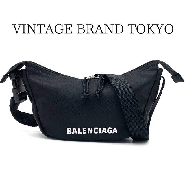 ー品販売 Balenciaga 美品【中古品】 ギフト メンズ シルバー金具 黒