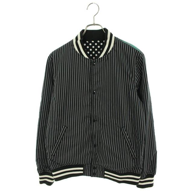 ★日本の職人技★ Supreme M メンズ リバーシブルハロルドプリントブルゾン Jacket Baseball Varsity Reversible SHIRT GARCONS des COMME ×コムデギャルソンシャツ シュプリーム - ブルゾン