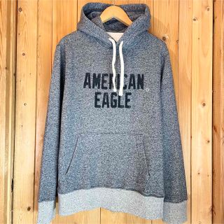 アメリカンイーグル(American Eagle)のスーパーソフト！色切り替え♩程良い厚みで今すぐ大活躍！ロゴ/パーカー【S】(パーカー)