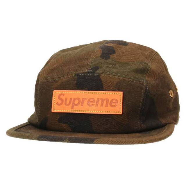 LOUIS VUITTON MP1875 Supreme collaboration 17AW Camp Cap box logo Canvas  khaki