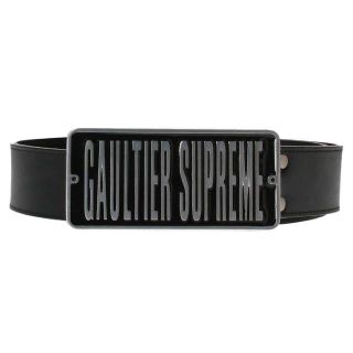 シュプリーム(Supreme)のシュプリーム ×ジャンポールゴルチェ  Jean Paul Gaultier　 19SS Jean Paul Gaultier Belt ロゴプレートバックルベルト メンズ S/M(ベルト)