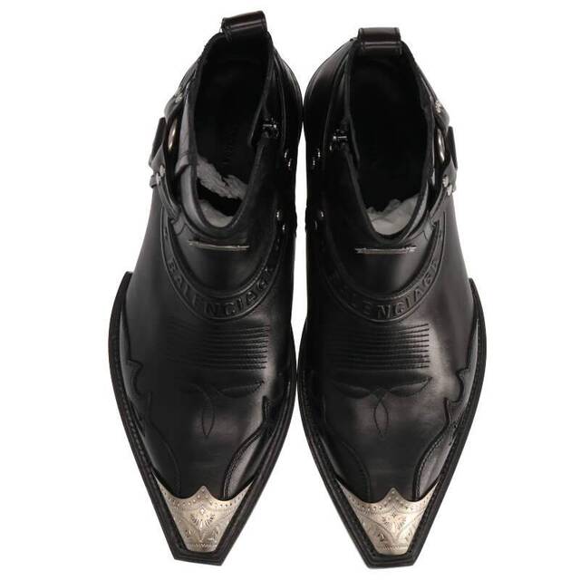 バレンシアガ NIKEL SANTIAG BOOTS ウエスタンハーネスブーツ メンズ