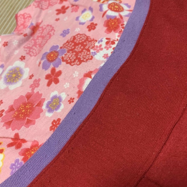 袴ロンパース　女の子　70 キッズ/ベビー/マタニティのベビー服(~85cm)(和服/着物)の商品写真