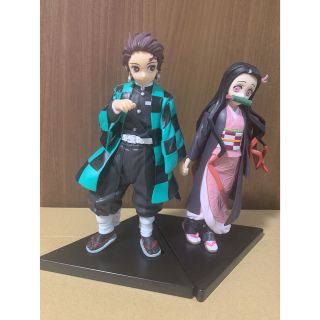 バンプレスト(BANPRESTO)の鬼滅の刃　炭治郎禰󠄀豆子　兄妹の絆　手繋ぎフィギュアセット(フィギュア)