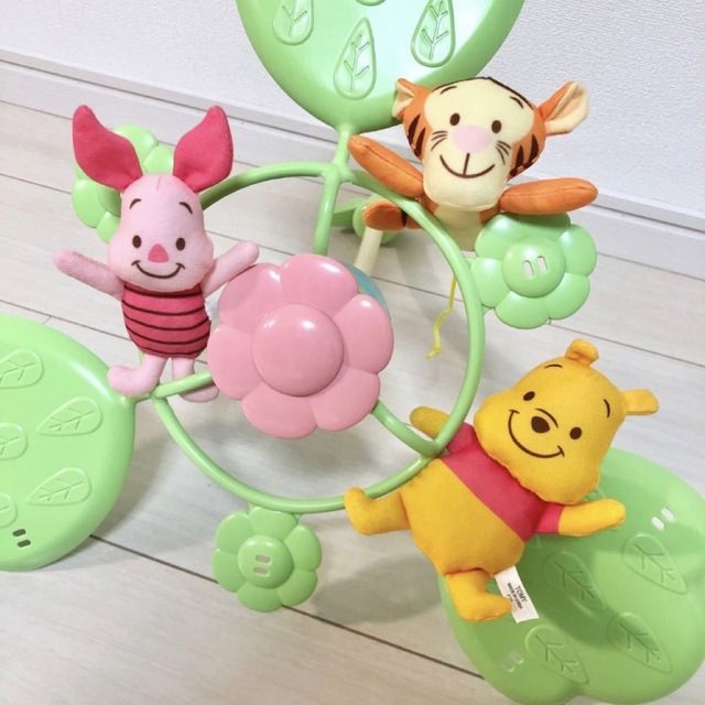 Takara Tomy(タカラトミー)の［美品］ディズニー くまのプーさん えらべる回転 6WAYジムにへんしんメリー キッズ/ベビー/マタニティのおもちゃ(ベビージム)の商品写真