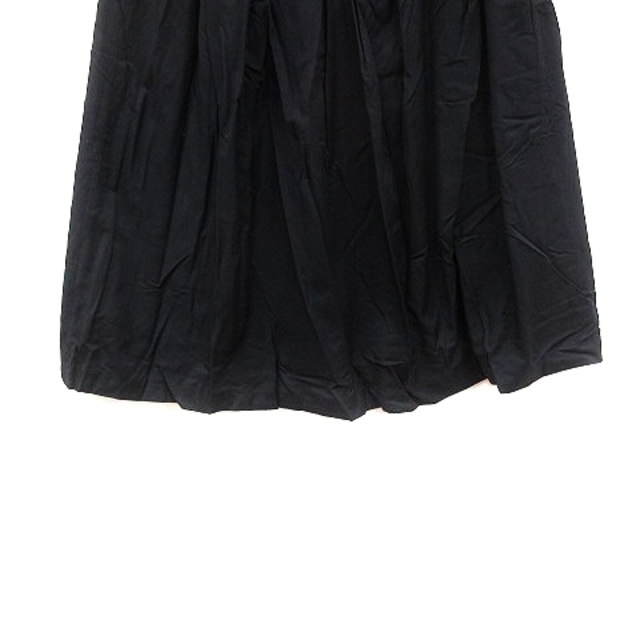 Spick & Span(スピックアンドスパン)のスピック&スパン Spick&Span フレアスカート ひざ丈 ナイロン 黒 レディースのスカート(ひざ丈スカート)の商品写真