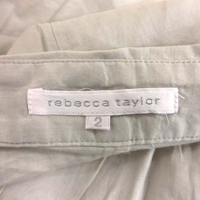 Rebecca Taylor(レベッカテイラー)のレベッカテイラー シャツ 長袖 ロールアップ コットンボイル 2 薄緑 ■MO レディースのトップス(シャツ/ブラウス(長袖/七分))の商品写真