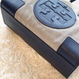 美品♡A4収納可 トリーバーチ ミニ エラ キャンバストート レザー