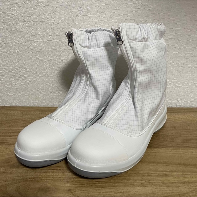 ミドリ安全　トウガード付　静電安全靴　ＧＣＲ１２００　フルＣＡＰ　フード　ホワイト　２７．０ｃｍ - 2