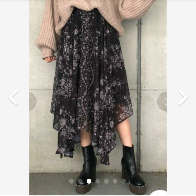 ENVYM(アンビー)のスウィッチングアシメＳＫ レディースのスカート(ロングスカート)の商品写真