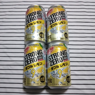 酒セット まとめ売り STRONG ZERO ﾀﾞﾌﾞﾙﾚﾓﾝacl9％ 4本(リキュール/果実酒)