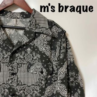 エムズブラック(m's braque)のm's braque エムズブラック ペイズリー柄 ミリタリージャケット 総柄(ミリタリージャケット)