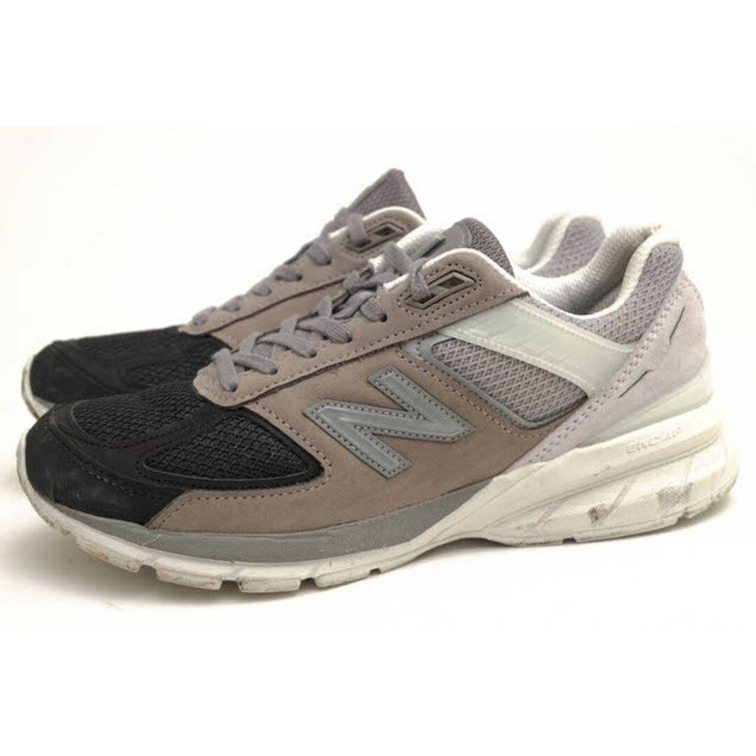 ニューバランス／NEW BALANCE シューズ スニーカー 靴 ローカット メンズ 男性 男性用レザー 革 本革 グレー 灰色  M990BM5