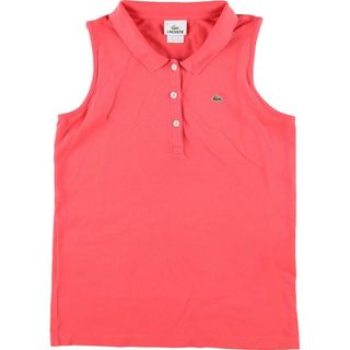 ラコステ(LACOSTE)の古着 ラコステ LACOSTE フランス企画 ノースリーブ ポロシャツ レディースM /eaa068989(ポロシャツ)