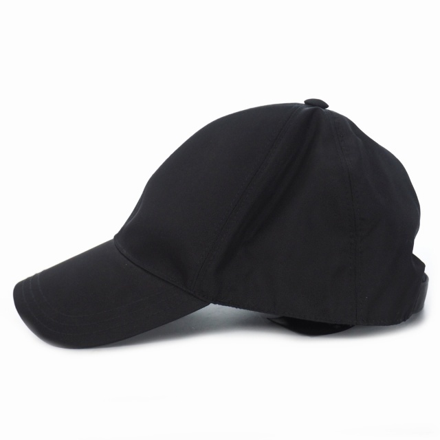 送料無料/新品 プラダ PRADA トライアングル ロゴ ナイロン ベースボール キャップ 帽子