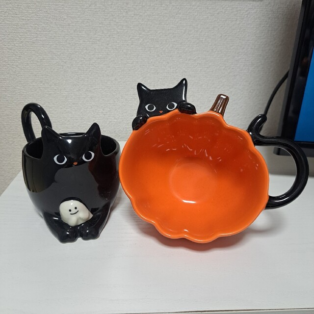 スターバックス　黒猫マグカップ