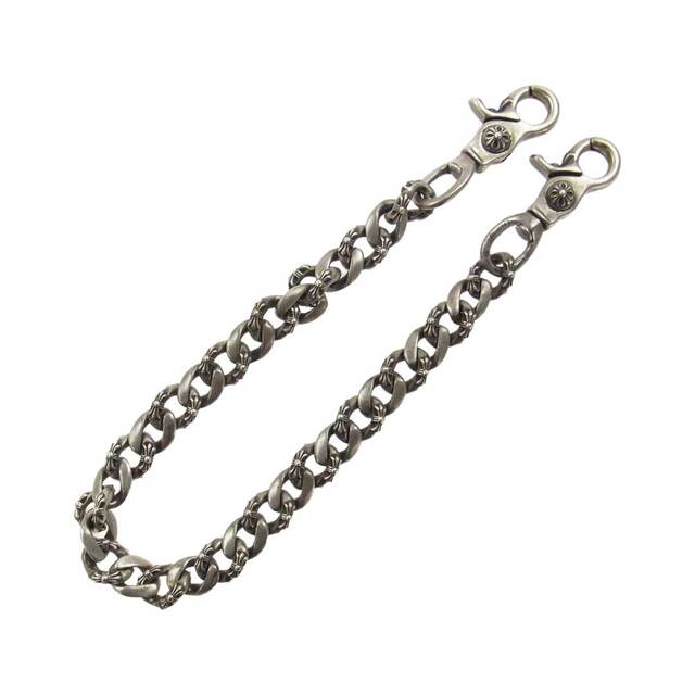 CHROME HEARTS クロムハーツ（原本有） ウォレットチェーン 2クリップ ファンシー ロング ウォレット チェーン シルバー系