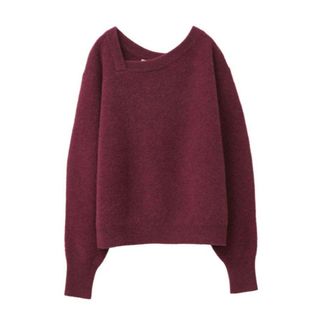 クラネ(CLANE)のCLANE☆DEFORM BOAT NECK YAK KNIT TOPSサイズ1(ニット/セーター)